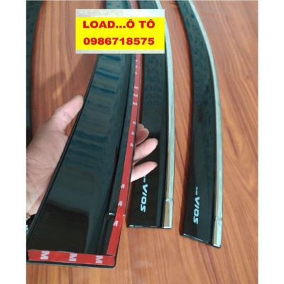 Vè mưa Che Mưa Xe Toyota Vios 2022-2019 chỉ Inox Loại cao cấp Vios 2019 - 2022, Vè che mưa Chỉ Inox Vios 2019 - 2022