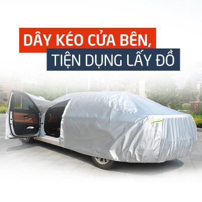 Bạt Phủ xe Honda Brio Một lớp vải dù Polyester Oxford Fabric cao cấp-BPXM-2S-HondaBrio