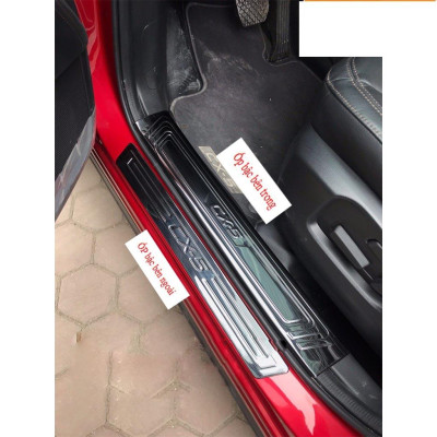 Ốp bậc cửa , nẹp bước chân Mazda CX5 2019-2022 cao cấp -mẫu Titan 8 chi tiết