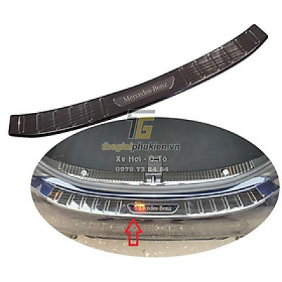Bọ ốp chống trầy bậc cốp Mercedes C180, C200, C250, C300 2016+ – Mẫu Titan