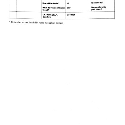 Cambridge Young Learners English Tests 6 Starters Answer Booklet