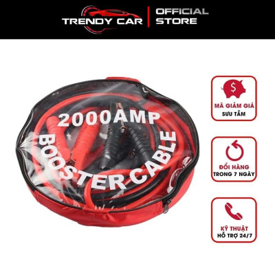 Bộ dây câu bình ắc quy lõi đồng 2000A (Đen Đỏ) dài 3.6m Phụ tùng sửa chữa ô tô cần thiết