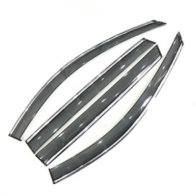 Bộ vè che mưa chỉ mạ Crom cao cấp dành cho xe Mazda CX-8