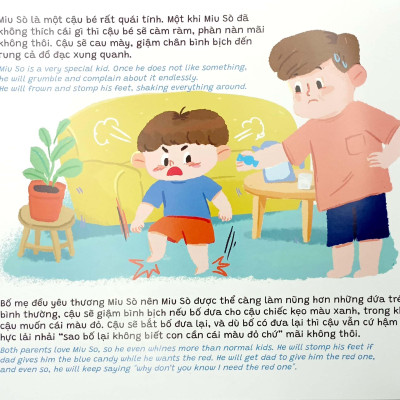 Sách Ehon Truyện Kể Cho Miu Hiểu Chuyện - Con Ghét Có Em
