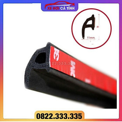 Ron Gioăng Cao Su Chữ P Dài 10m Dán Cửa Xe Hơi Ô Tô Chống Ồn Giữ Nhiệt Tặng 01 Keo 3M Trợ Dính