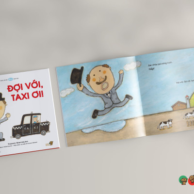 Truyện Ehon bé 3-4-5 tuổi - Đợi với, Taxi ơi!