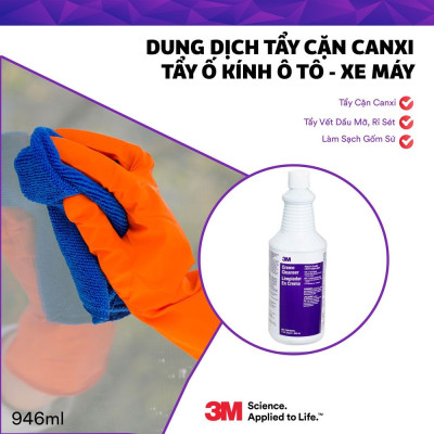 Kem tẩy ố kính đa năng, tẩy cặn canxi, tẩy rỉ sét 3M 3M-TOK 946ml - Hàng nhập Mỹ, tẩy mốc kính, tẩy dầu mỡ, cặn xà phòng