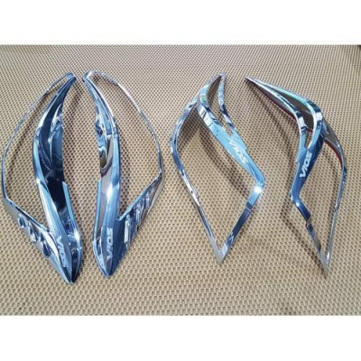  Ốp Viền Đèn Pha, Hậu Mạ Crom Cho Xe  DÀNH CHO Xe Toyota Vios 2014-2017