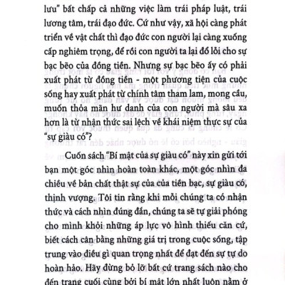 Bí Mật Của Sự Giàu Có (SB)