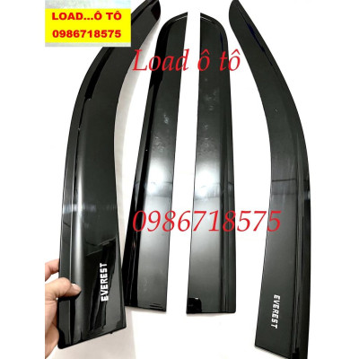 Vè Che Mưa Đen Xe Ford Everest 2023-24 Mẫu Mới Màu Đen Cao Cấp Chữ Everest