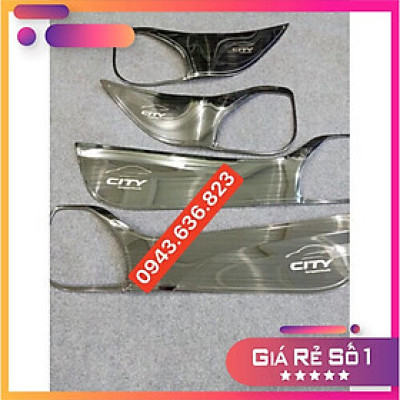 Bộ 4 ốp tapli cánh cửa cao cấp dành cho Honda City 2019-2020