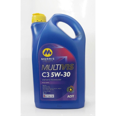 Dầu Nhớt Ô Tô Cao Cấp Diesel Hạng Nhẹ - Morris Lubricants Multivis ADT C3 5W-30 / Can 5L