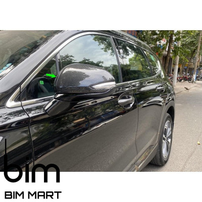 Ốp Gương Vân Carbon Dành Cho Xe Hyundai SantaFe 2019 - 2021