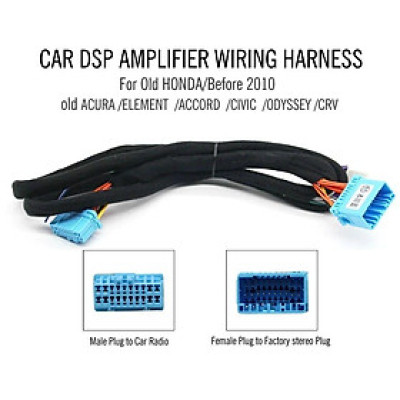 DÂY CẮM AMPLY/DSP, KẾT NỐI ĐẦU NGUYÊN BẢN CHO XE Ô TÔ HONDA ACCORD, ODYSSEY, CIVIC, CRV, FIT, CHUẨN PLUG AND PLAY.