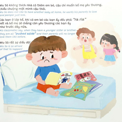 Sách Ehon Truyện Kể Cho Miu Hiểu Chuyện - Con Ghét Có Em