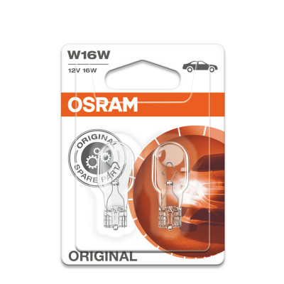 Combo 2 Bóng Đèn Chân Ghim Trung 1 Tim OSRAM Original T15 W16W 12V 16W