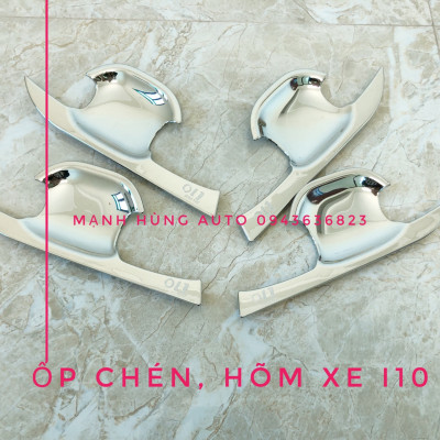 Ốp tay hõm cửa xe HUYNDAI I10 2021 - mạ Crom