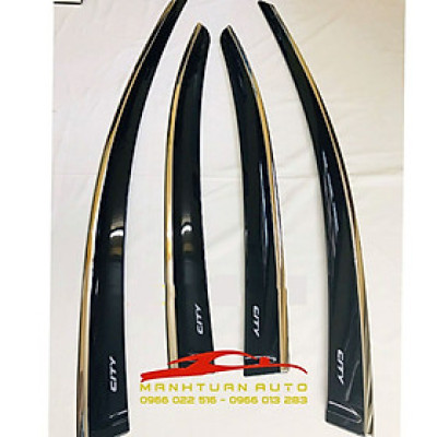 Vè che mưa chỉ Inox xe Honda City 2015 - 2020, 2021 - 2022 hàng cao cấp nhất thị trường