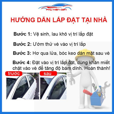 Vè mưa Wigo vè đen che mưa bảo vệ trang trí xe