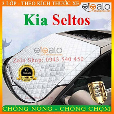 Bạt phủ dành cho ô tô kia seltos Cao Cấp 3 Lớp Chống Nắng Nóng Chống Nước Chống xước 