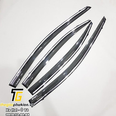 Bộ vè che mưa Toyota Vios 2019 chỉ mạ Crom cao cấp