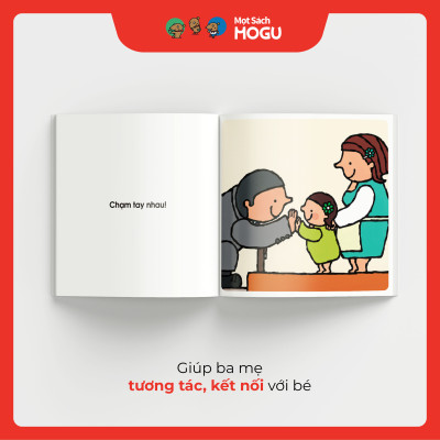 Truyện Ehon bé 1-2-3 tuổi - Chạm tay nhau