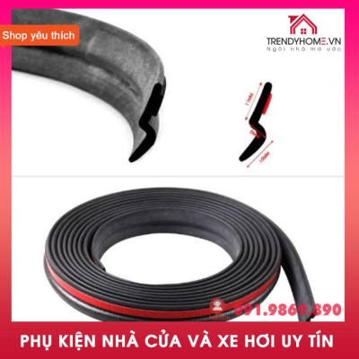 Hàng Mới  Gioăng cao su chữ Z - Chống bụi , chống thoát nước chống ồn dành cho xe hơi Cuộn 10m