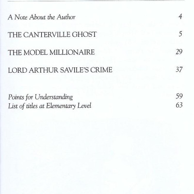 Canterville Ghost and Other Stories ,The