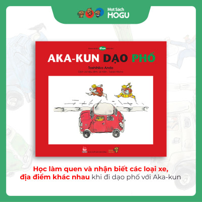 Truyện Ehon bé 3-4-5 tuổi - Aka-kun dạo phố