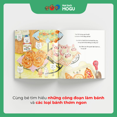 Truyện Ehon bé 3-4-5 tuổi - Tiệm bánh động vật