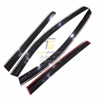 Bộ vè che mưa Mitsubishi Xpander chỉ mạ Crom cao cấp