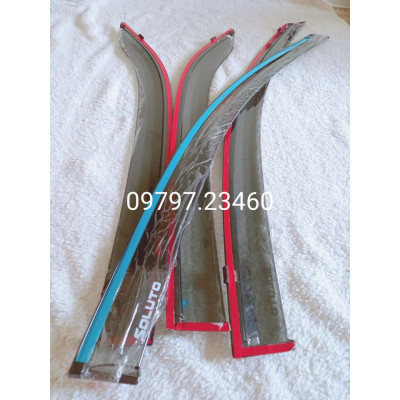 Vè che mưa Kia Soluto 2018-2022 chỉ mạ crom cao cấp, chất liệu dày, có vi deo rivew sản phẩm