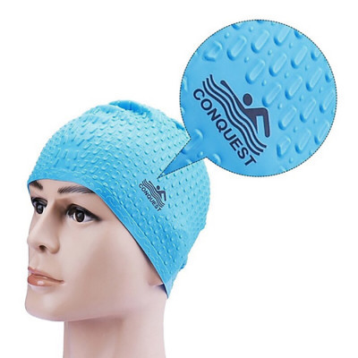 Nón Bơi ConQuest 100% Silicone Cao Cấp Có Gai Siêu Co Giãn