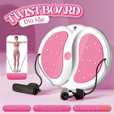 3002R-Đĩa Xoay Eo Massage Chân Tập Thể Dục 360 Độ Chất Liệu Nhựa Cao Cấp( Màu ngẫu nhiên)-  Hàng Chính Hãng