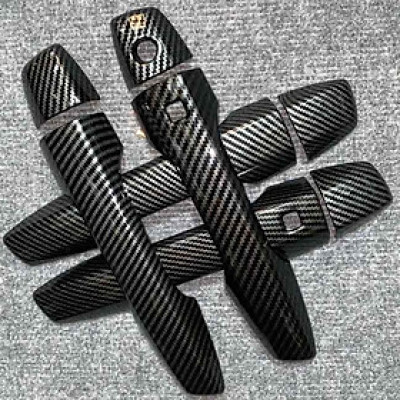 Bộ 4 Ốp Tay Nắm Cửa Dành Cho Xe Ô Tô Xpander 2018 2019 2020 Vân Cacbon