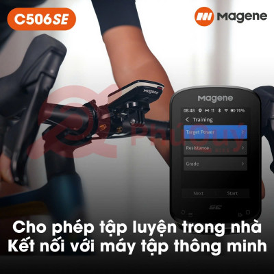Đồng Hố Tốc Độ Xe Đạp Dẫn Đường Magene C506 SE IPS 2.4 inch GPS WiFi Bluetooth Tương Thích Garmin Strava Hỗ Trợ Android iOS