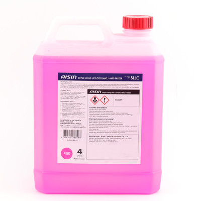 Nước Làm Mát Động Cơ Màu Hồng AISIN Super Long Life Coolant 50% 4 Lít SCPM50A4LPK - Nhập Khẩu Chính Hãng