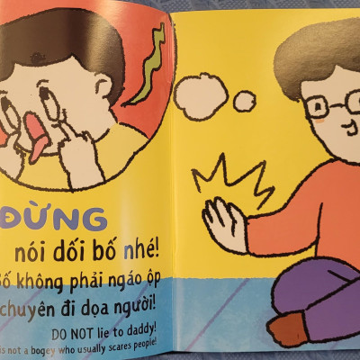 Sách Ehon Miu Bé Nhỏ Phần 2 Song Ngữ - Đừng Nói Dối Nhé