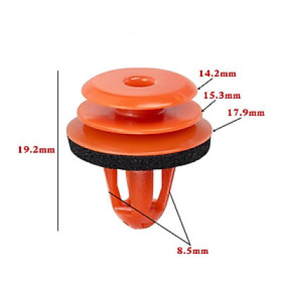 Chiếc chốt nhựa tappli POM cho cửa xe oto có Gioăng cao cấp phù hợp nhiều dòng xe