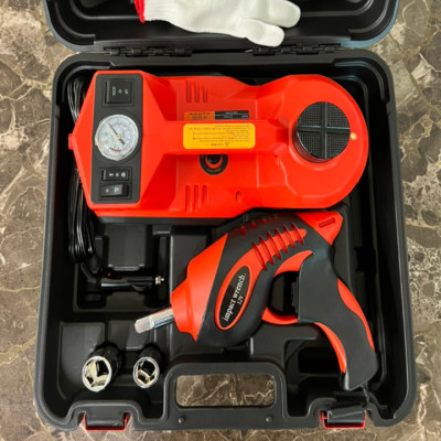 Bộ nâng kích gầm điện kiêm máy bơm lốp và máy siết ốc ô tô đa năng 3 trong 1 ROGTZ TY-003 - Hàng Nhập Khẩu