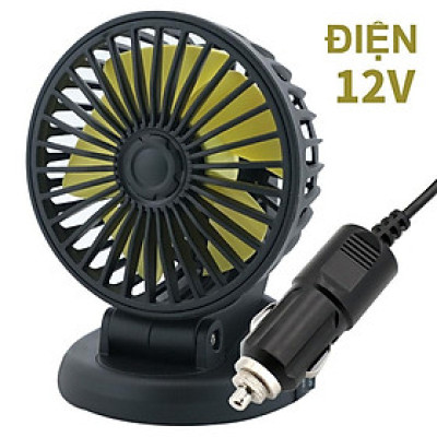 [Quạt Kẹp Lồng Sắt] Quạt Cho Ô Tô 12V-24V Cắm Tẩu - Quạt Lồng Sắt 12V - 24V - Dành Cho Ô Tô, Xe Tải, Xe Khách