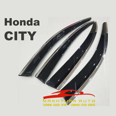 Vè che mưa chỉ Inox xe Honda City 2015 - 2020, 2021 - 2022 hàng cao cấp nhất thị trường