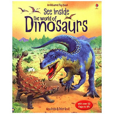 Sách tương tác tiếng Anh - Usborne See Inside the World of Dinosaurs