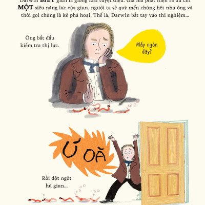 Darwin và Loài Giun Siêu Phàm | Sách Tranh Thiếu Nhi | Polly Owen | San Hô Books