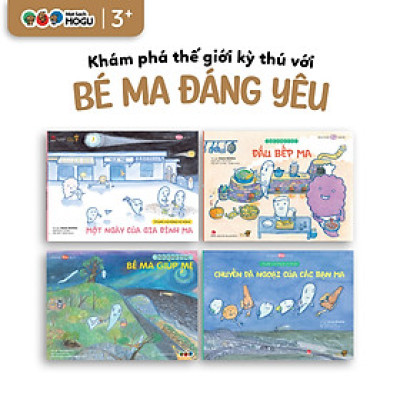 Truyện Ehon bé 3-4-5 tuổi - Bộ 4 cuốn Bé ma đáng yêu