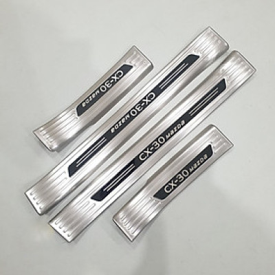 Nẹp Bước Chân Trong Ngoài Inox Cao Cấp Dành Cho Xe MAZDA CX30