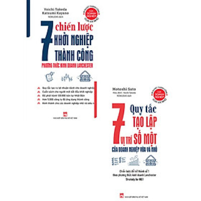 Combo 7 Chiến Lược Để Khởi Nghiệp Thành Công - Phương Thức Kinh Doanh Lanchester + 7 Quy Tắc Tạo Lập Vị Trí Số Một Của Doanh Nghiệp Vừa Và Nhỏ - Chiến Lược Để Trở Thành Số 1 Theo Phương Thức Kinh Doanh Lanchester (Bộ 2 Cuốn) _PNU
