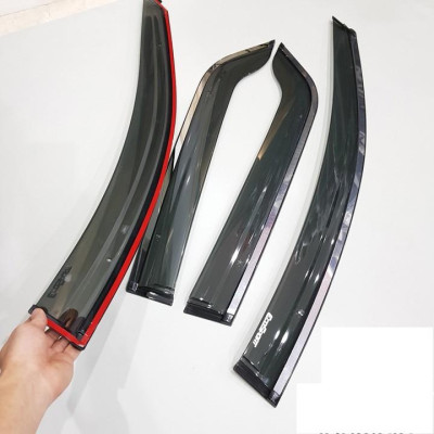 Vè che mưa Ford EcoSport 2018-2022 chỉ mạ crom sáng bóng, chất liệu dày và bền, có vi deo rivew sản phẩm