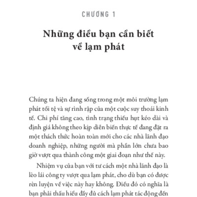 Lãnh Đạo Doanh Nghiệp Vượt Qua Lạm Phát _TRE