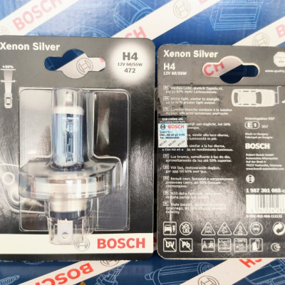 Bóng Đèn Xenon Bosch H4 12V 60/55W Xenon Silver (Vỉ 1 Bóng)